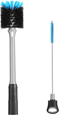 Bottle Brush with Straw Brush Long Handle 2-in-1 Water Bottle Scrubbing Brush