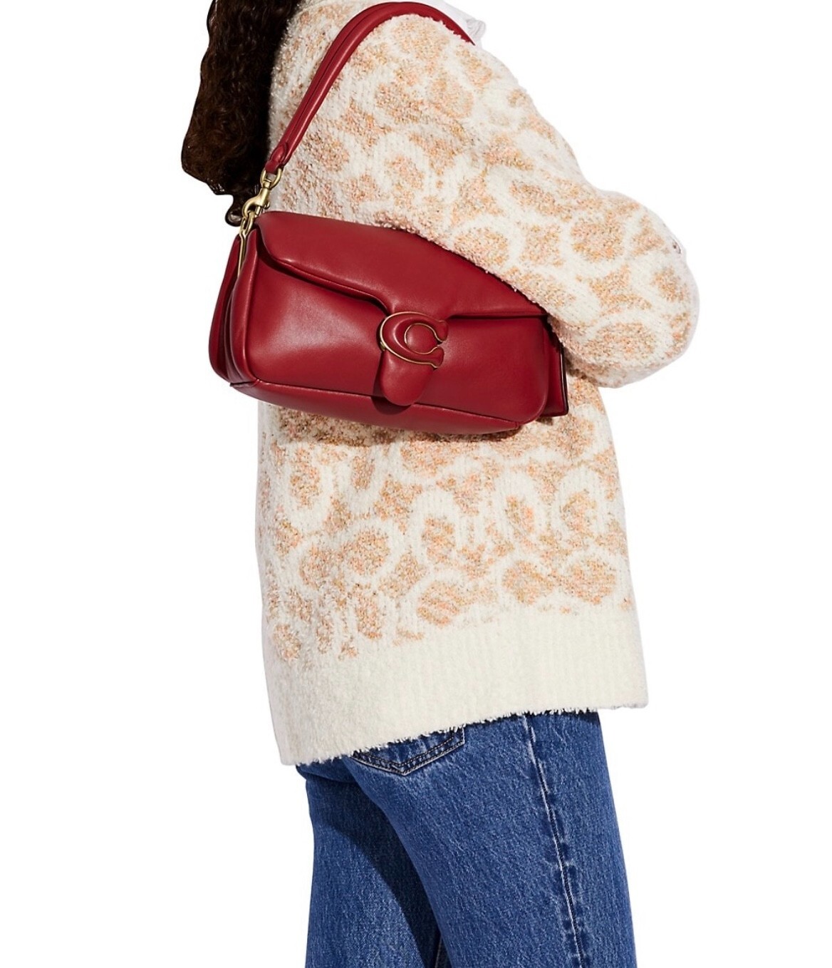 COACH Pillow Tabby 26 Red Apple Leather Shoulder Bag $495 MSRP NEW image 6