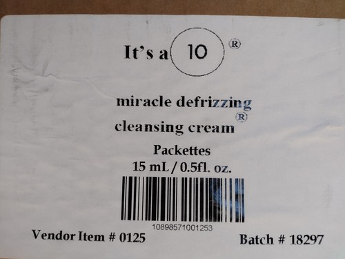 It's a 10 Miracle Defrizzing Cleansing Conditioner Cream Sample 15 ml 80 Pack - Picture 11 of 12