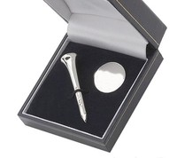 925 Silver Golf Tee Ball Marker Box Set Executive Golfer Mens Gift Engraved Free 925 Silver Golf Tee Ball Marker Box Set Executive Golfer Mens Gift Engraved Free