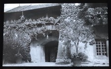 Glass Magic Lantern Slide Photo Switzerland Suisse Chillon Castle Geneva Newton
