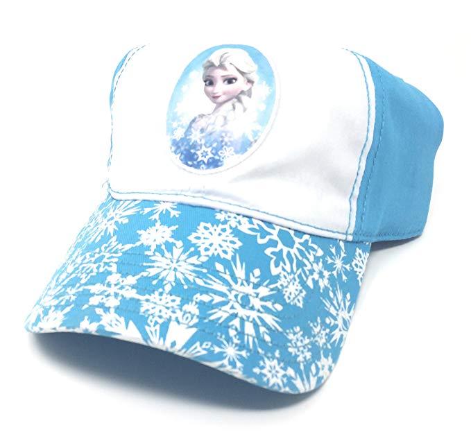 Disney Frozen Elsa White Blue Girls Kids Teen Adjustable Baseball Cap Hat