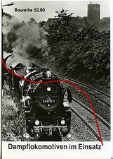 Dampflok 52 8135-7 Belzig 1980 Foto (7114)