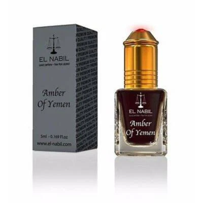 Amber of Yemen 5ml Misk Parfum - El Nabil Duft Attar Parfümöl für HERREN & DAMEN