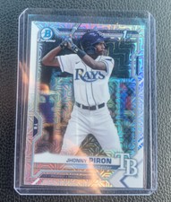 2021 Bowman Chrome Jhonny Piron 1st MOJO Refractor #BCP-239 Tampa Bay Rays SP