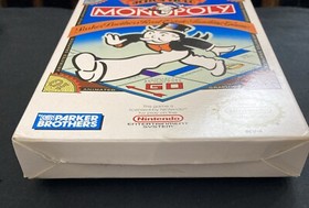 Monopoly NES Game Board No Manual. Tested. Game, Sleeve And Box.