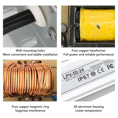 LED Driver IP67 Waterproof LED Power Supply Driver Transformer For Indoor - Picture 9 of 12