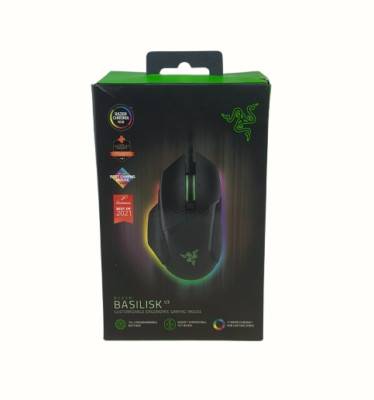 Razer Basilisk V3 Classic - Schwarze anpassbare optische Gaming-Maus.