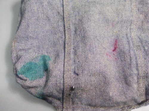 shane denim blue jean bag, blue pink stain, purse, zipper - Picture 21 of 23