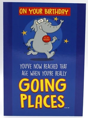 SIMON ELVIN Funny Birthday Cards Male Female Men Woman Humour Cheeky Novelty Joke ~ FREE P&P