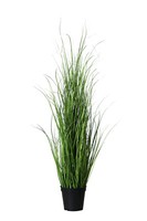 Kunstpflanze Gras Im Topf 95Cm Schwarzer Kunststofftopf Kunstgras Dekogras
