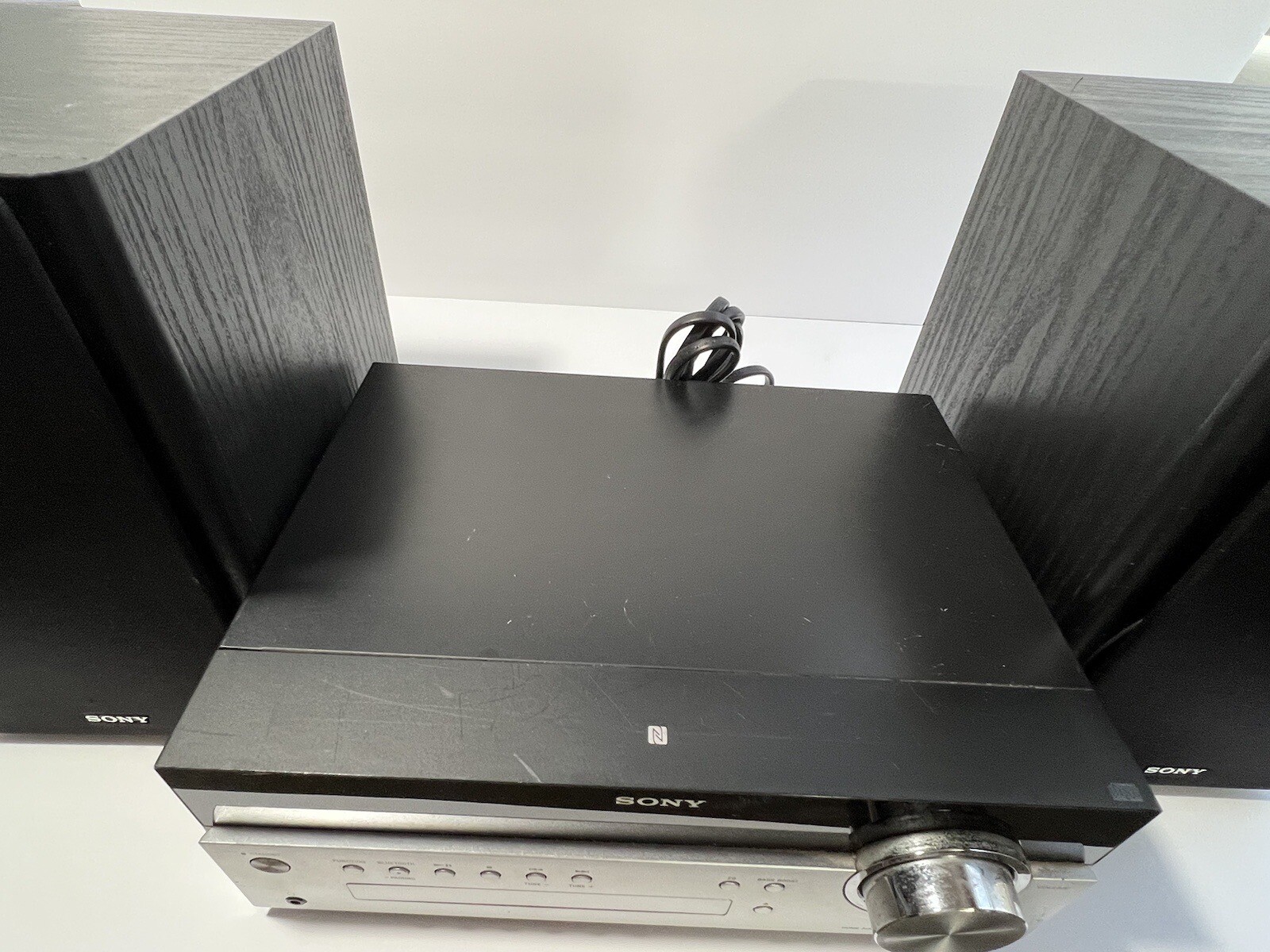 Bookshelf Stereo System Bluetooth Music Black/Gray Sony CMTSBT100