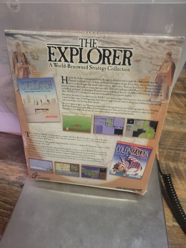 📀The Explorer Strategy collection MicroProse PC CD-ROM 1997 Video Game Big Box - Picture 3 of 5