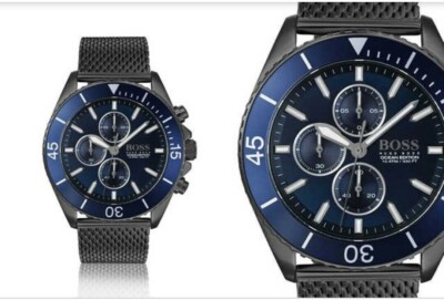 MONTRE Homme HUGO BOSS 1513702 Océan édition avec Chrono et Date. 399,00  NEUVE