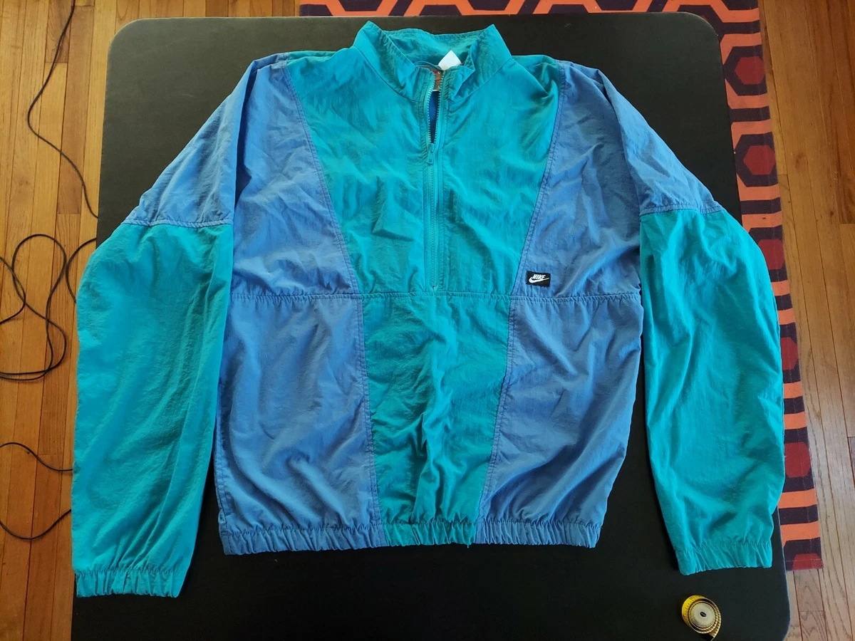 VINTAGE 80s 90s Nike Windbreaker Pullover L will smith vibes fresh