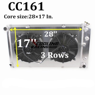 Radiator with Fans for 1971-1979 Chevy Caprice Impala Monte Carlo 5.0L 5.7L 6.6L