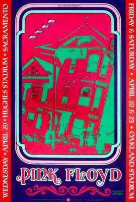 当時物　オリジナル　ヴィンテージポスター　Pink Floyd 1988 PINK FLOYD 1988 A MOMENTARY LAPSE OF REASON TOUR POSTER