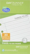 AT-A-GLANCE Day Runner Things to Do Pages (013-232)