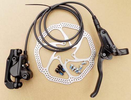 2017 REDNECK SPORTS MTB HYDRAULIC DISC BRAKES !!! BLACK, 160mm ROTORS, - Picture 3 of 6