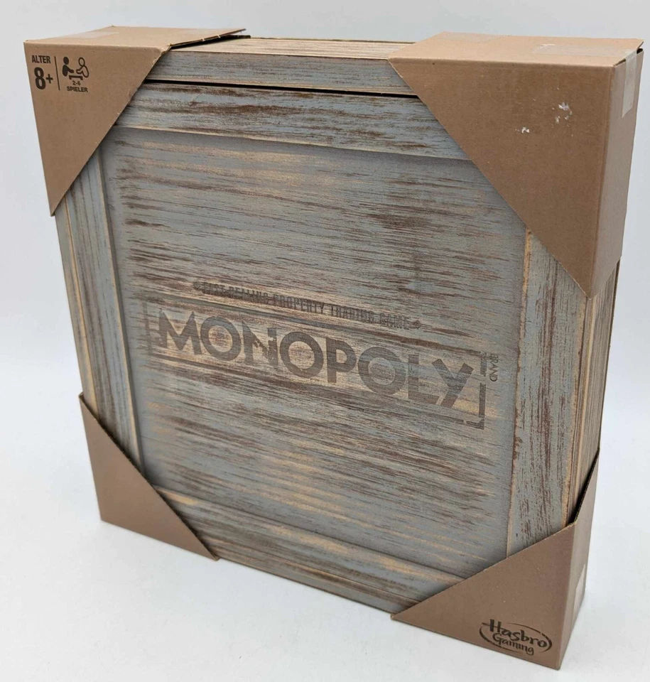 Hasbro Monopoly Holz Sonderedition Brettspiel Sammleredition Retro Sammler NEU - Bild 3 von 4
