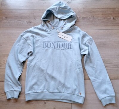 ° Tom Tailor ° Hoodie Kapuzenpullover hellblau innen kuschelig Größe 164  NEU