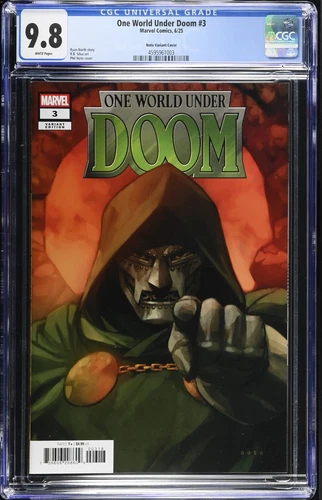 One World Under Doom #3 - Phil Noto 1:25 Incentive Variant Cover - CGC 9.8