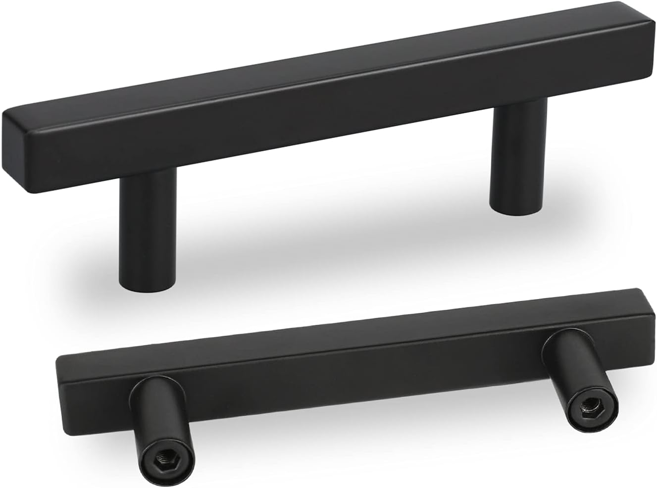 3 Cabinet Handles Black Kitchen Cabinet Pulls Black 10 Pack PHJ22BK 76Mm Cabinet