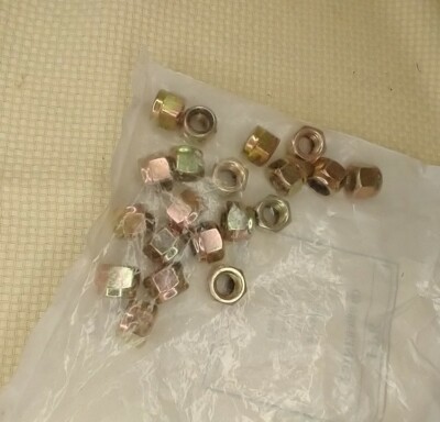 McMASTER-CARR NYLON-INSERTS HEX LOCKNUT  ZINC YELLOW PLATED 3/8''-16 (20)