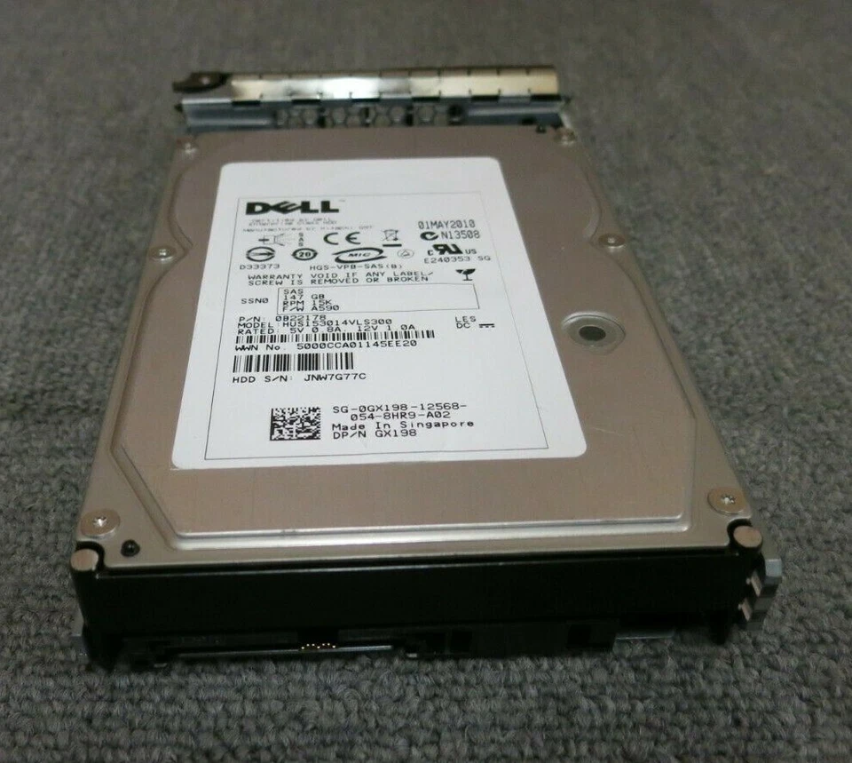 Dell GX198 HUS153014VLS300 146GB 15000RPM SAS 3Gbps 16MB 3.5-inch Internal HDD - Image 3 of 4