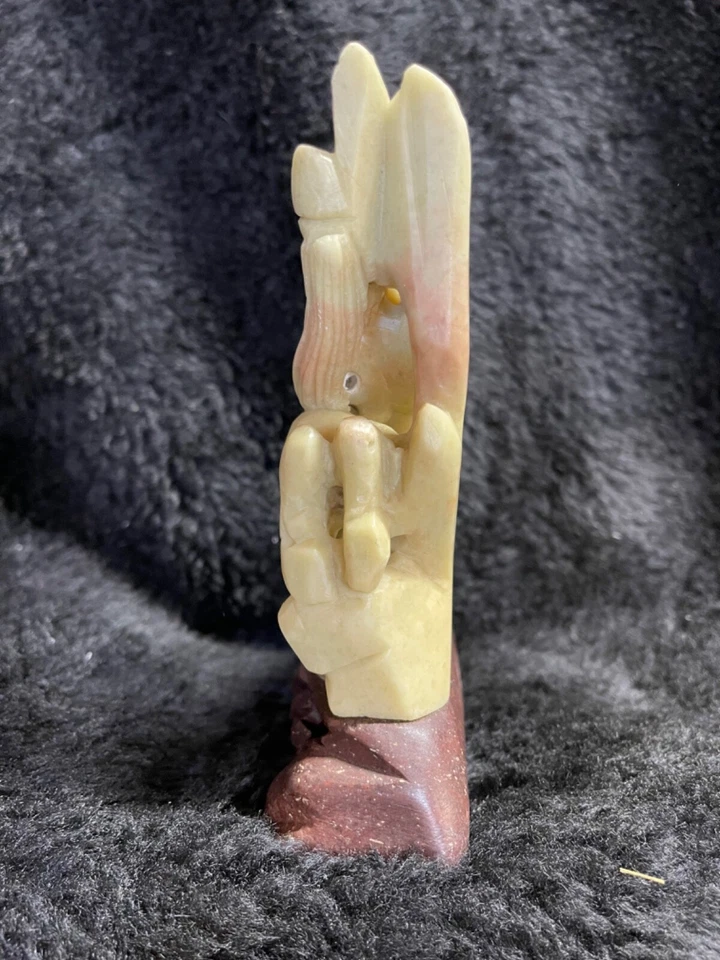 Винтажные резные лошади из мыльного камня коллекционные отличное состояние товара - Изображение 3 из 4