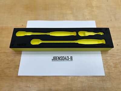 #ad Snap on Tools HI VIZ Foam Tray for 3pc 1 4quot; Drive Ratchet Set FM103RT05BHV $49.95