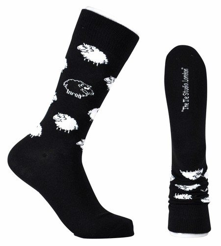 THE TIE STUDIO - Black Sheep Men's Novelty Socks - Picture 2 of 4
