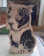 Vintage Boston Terrier Wood Doorstop 1930s
