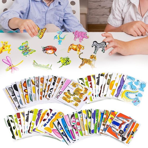 Rompecabezas de dibujos animados 3D para niños de 4 a 8 años rompecabezas educativo de insectos animales R3U9 - Imagen 2 de 23