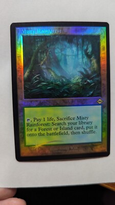 1x Misty Rainforest FOIL Retro NM - Modern Horizons 2 ​​​​​MH2