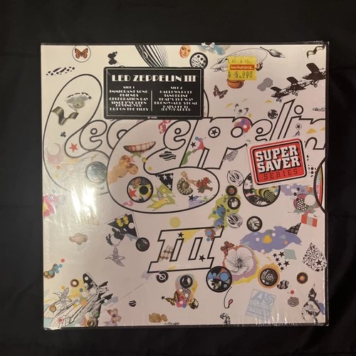 Led Zeppelin 3 1976 (RARE SUPER SAVER/ HYPE STICKER)  (IN SHRINK)