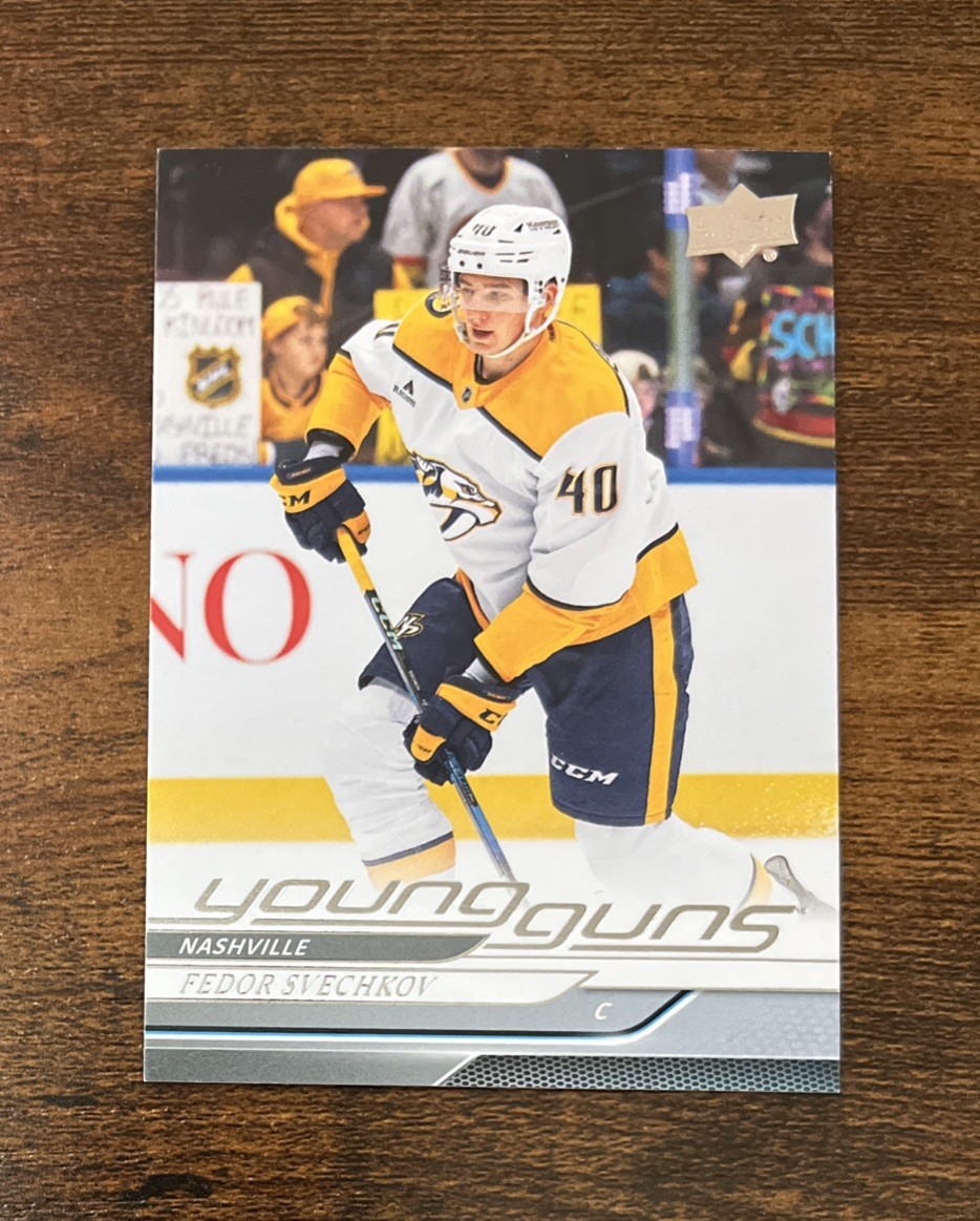 2024-25 Upper Deck Extended Fedor Svechkov Young Guns #724 Rookie Predators RC