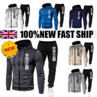 Casual Mens Sportswear Sets Jogging Suit Tracksuit Gym Sweat Sportswear New Suit