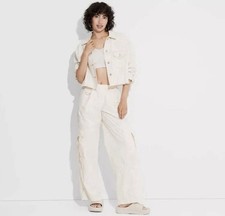 Women's Mid-Rise Wide Leg Pull-On Cargo Pants - Wild Fable SIZE - XXS