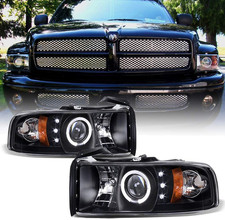 - For 1994-2001 Dodge Ram 1500 2500 3500 Led Halo Ring Black Housing Projector H