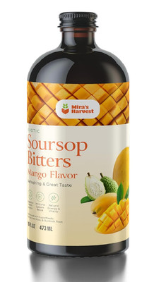 Mira's Harvest Soursop Bitters Liquid Mango Flavor, Premium Grade For Immune... 