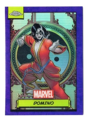 2024 Topps Marvel Chrome Domino PURPLE REFRACTOR #67 53/75 X-FORCE X-MEN