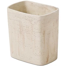 Natural Travertine Textures Bathroom Trash Can 1.8 Gallon(7 Liter) Small Kitchen