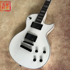 Custom Shop ESP White Solid Body Electric Guitar Mahogany Body Fixed Bridge