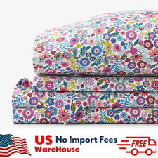 Company Kids Joyful Mini Flower Cool Organic Cotton Percale Bed Sheet Set