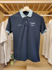 ASTON MARTIN RACING HACKETT MEDIUM NAVY POLO T-SHIRT TEE SHORT SLEEVE CASUAL MEN