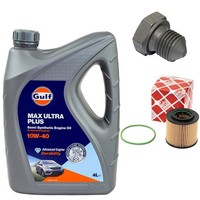 MotoröL Filter Set 10W-40 4 Liter + ÖLablassschraube FüR Seat VW Polo Fox 1.2