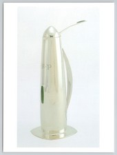 Archibald Knox Pitcher Silver with Jade Cabochons London Postcard