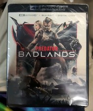 PREDATOR BADLANDS [4K + Blu-ray + Digital Code] Features + Slipcover NEW