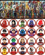 20 PIEZAS Superhéroe Jóvenes Liga de la Justicia Titanes Cuervo 4 cm Figura de Plástico Juguete Hágalo Usted Mismo